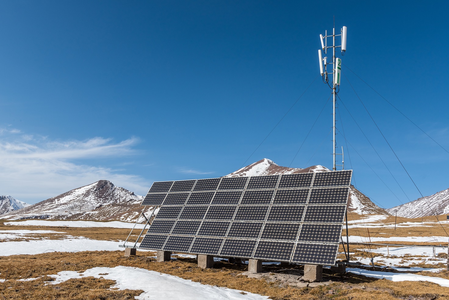 PV installation in a remote area